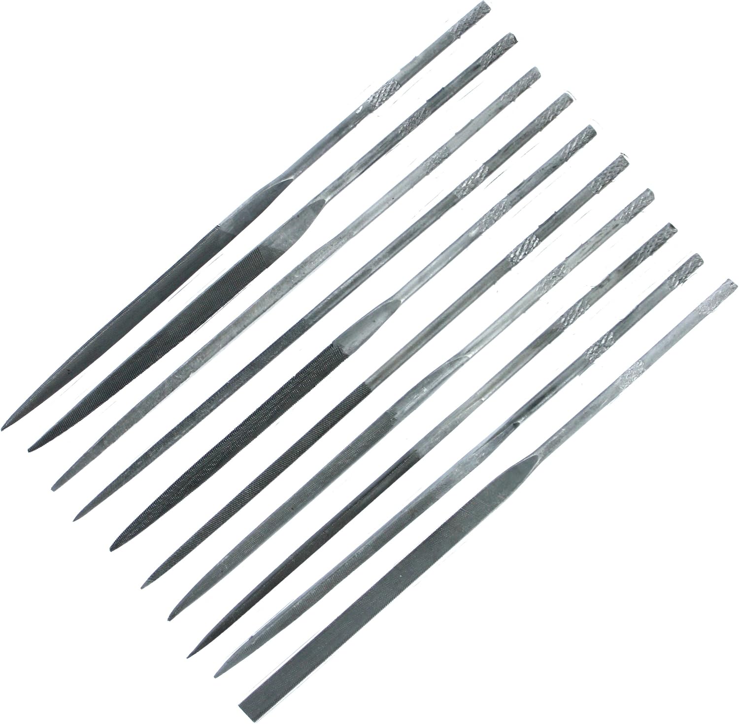Model Craft Needle File Set 10pc Budget, Silver