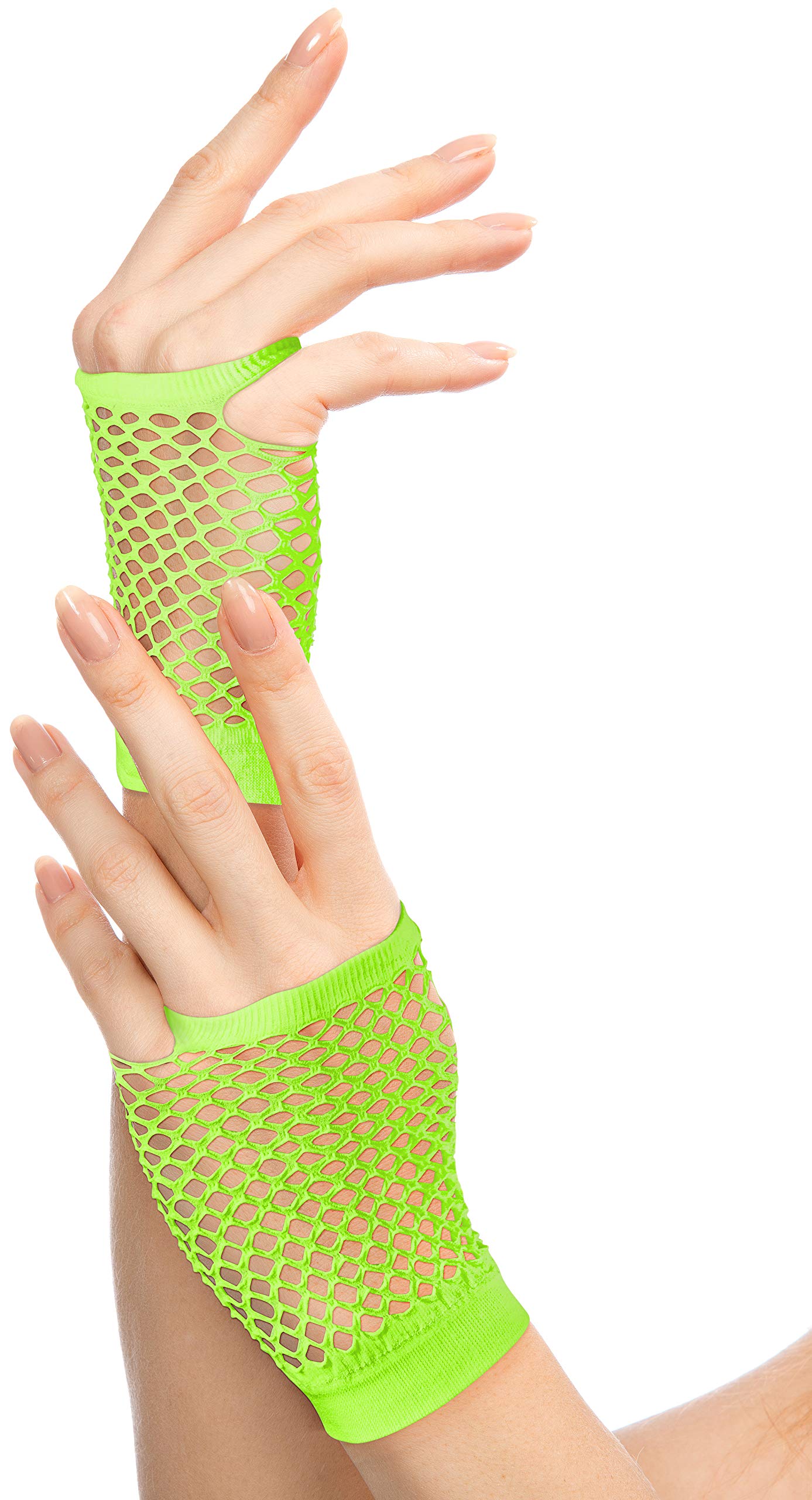 Balinco Rocking Net Gloves 80s / 90s for Ladies & Girls (Neon Green) — image 1