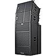 Sound Town ZETHUS Series Line Array Speaker System with One Dual 15-inch Subwoofer, Two Compact 10-inch Speakers, Black
