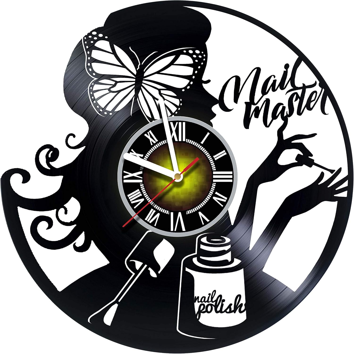 Toffy Nail Art Master Nail Salon Clock, Beauty