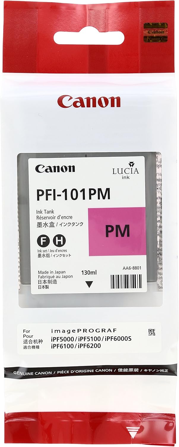 Canon PFI101 130ml Ink Tank - Photo Magenta