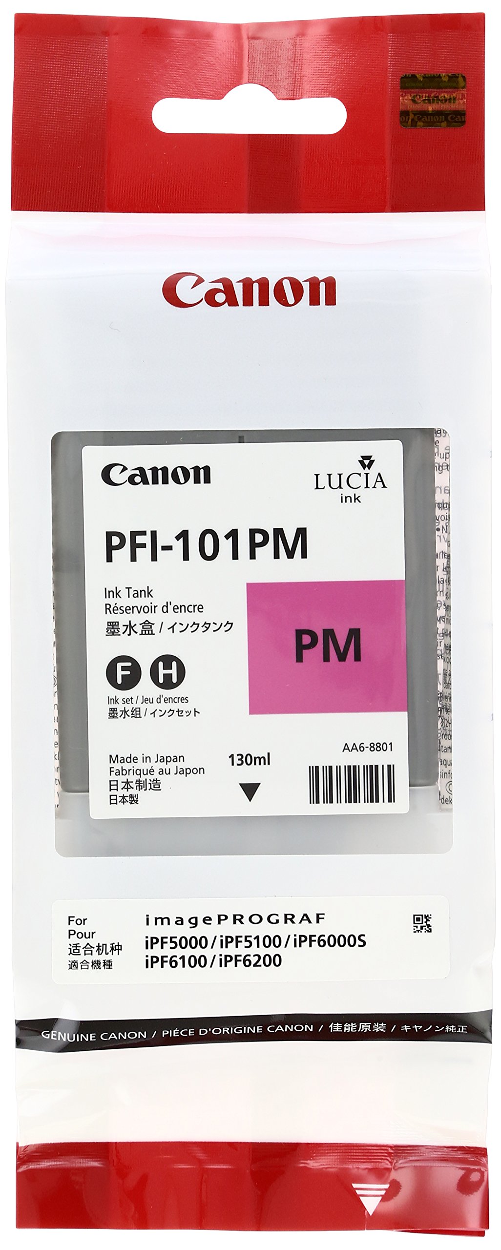 Canon PFI101 130ml Ink Tank - Photo Magenta