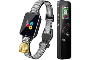 DALI ENERGY CAT Cat Training Collar Cat Bark Collar with Remote Electric Cats Shock Collar 3300FT IP67 Waterproof 3 Training Modes Beep Vibration Shock Mode Top Meowing Effective for Bad Behavior Carbon Black