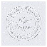 OFCCUSTOM Wedding Embosser Personalized Name Date