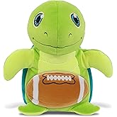 DolliBu Snug-Mooshies Standing Sea Turtle Stuffed Animal with Football Plush - Huggable Playtime Plush Toy Gift, Cute Sea Turtle Doll Animal Toy for Kids, Adults with Name Personalization - 9.5 Inches