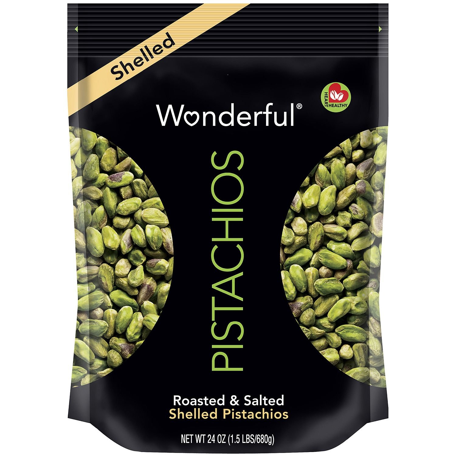 Wonderful Shelled Pistachios (24 oz.) (pack of 6