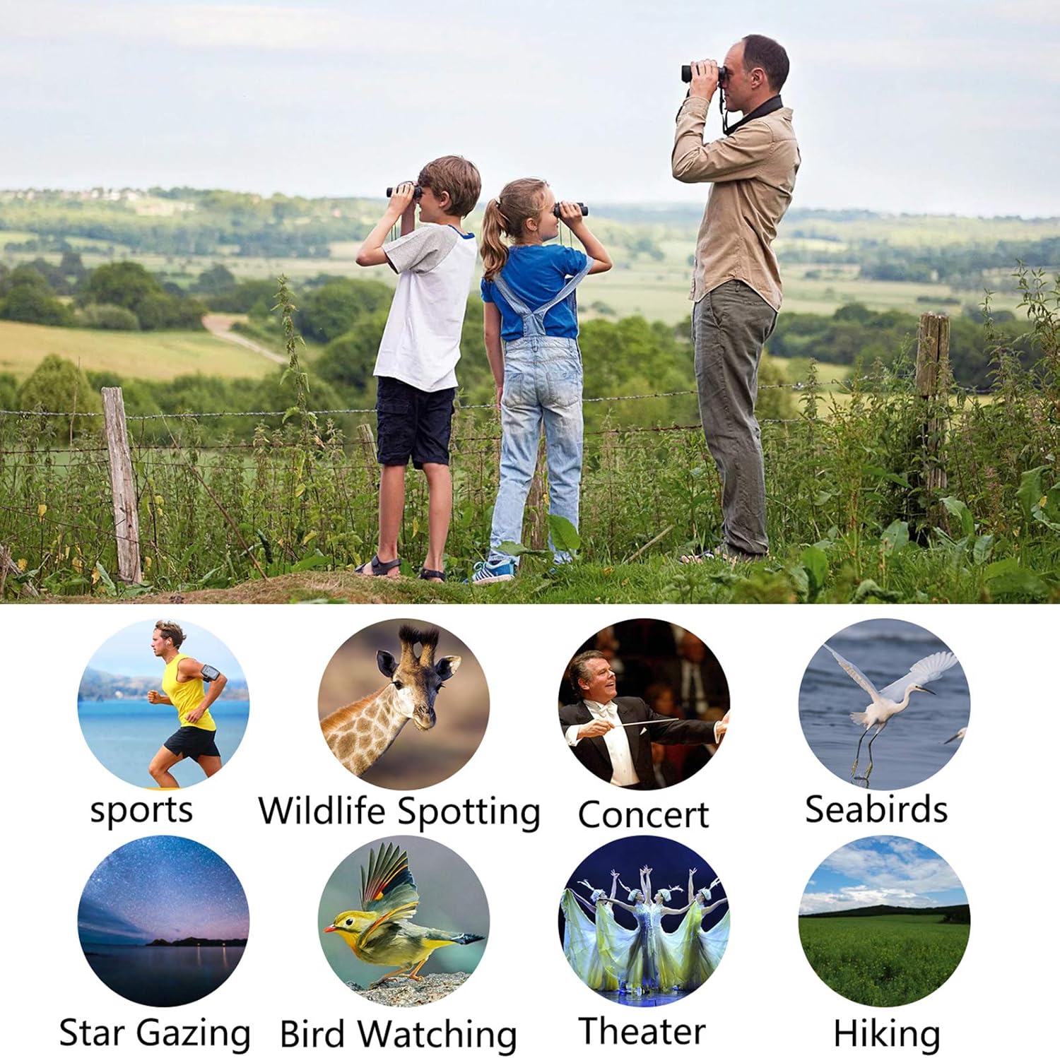 POLDR 12X25 Small Pocket Binoculars Compact Adults, Mini Kids Binoculars Boys for Bird Watching, Concert Theater Opera : Camera & Photo