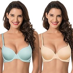 Curve Muse Women's Light Lift Add 1 Cup Push Up