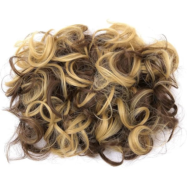 Messy Curly Hair Bun Extension Easy Stretch Hair Dish Chignon