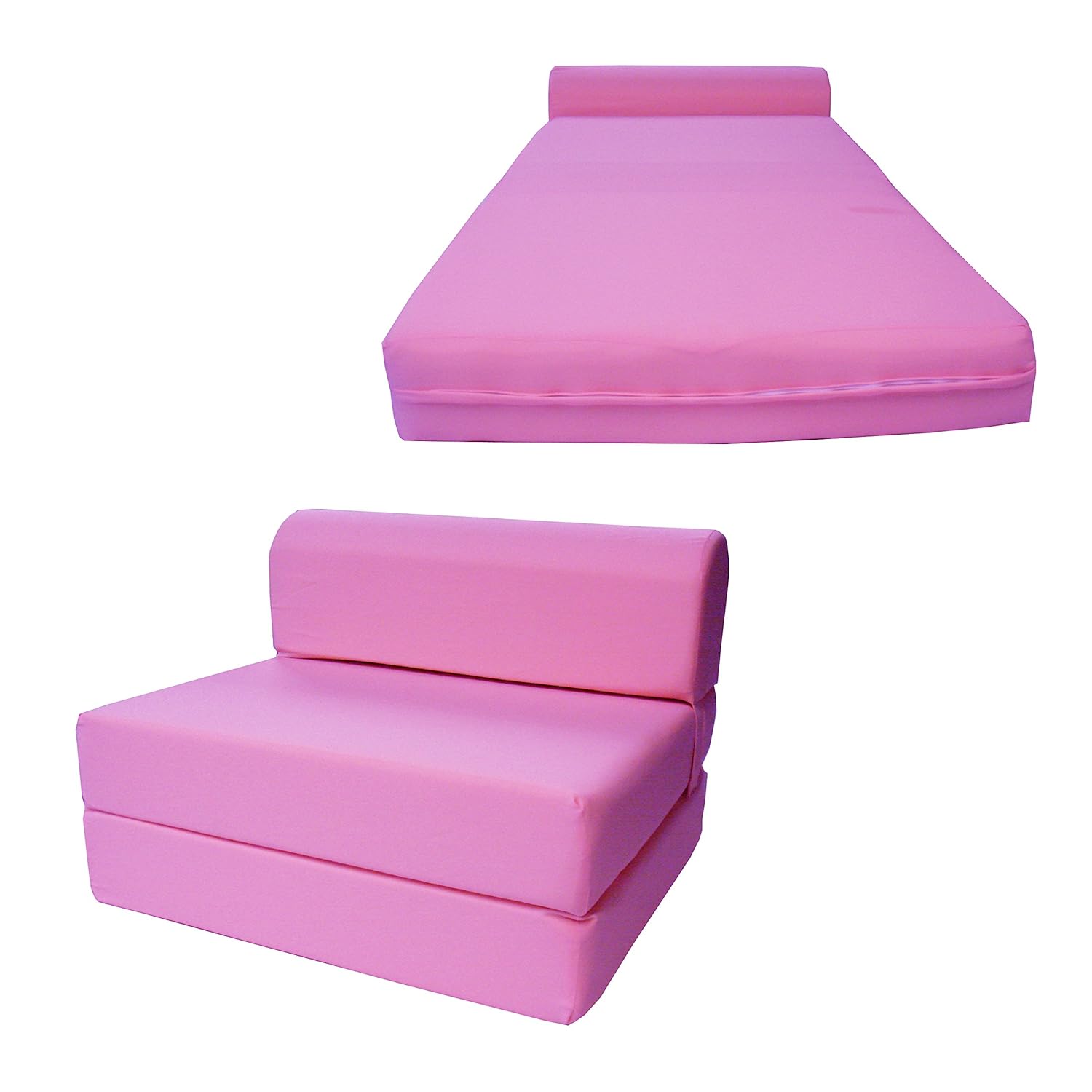 D&D Futon Furniture Chair Folding Foam Bed, Studio Sofa Guest Folded Foam Mattress