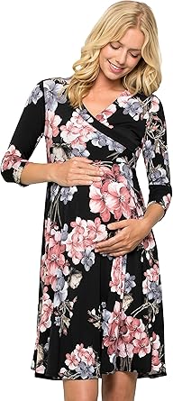 pink maternity dress amazon