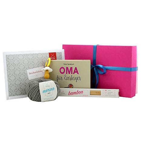Oma Geschenk * Hallo Oma! Geschenkbox Oma * werdende Oma Geschenk - Strick geschenk für Oma - Geschenkebox Oma - Geschenk für