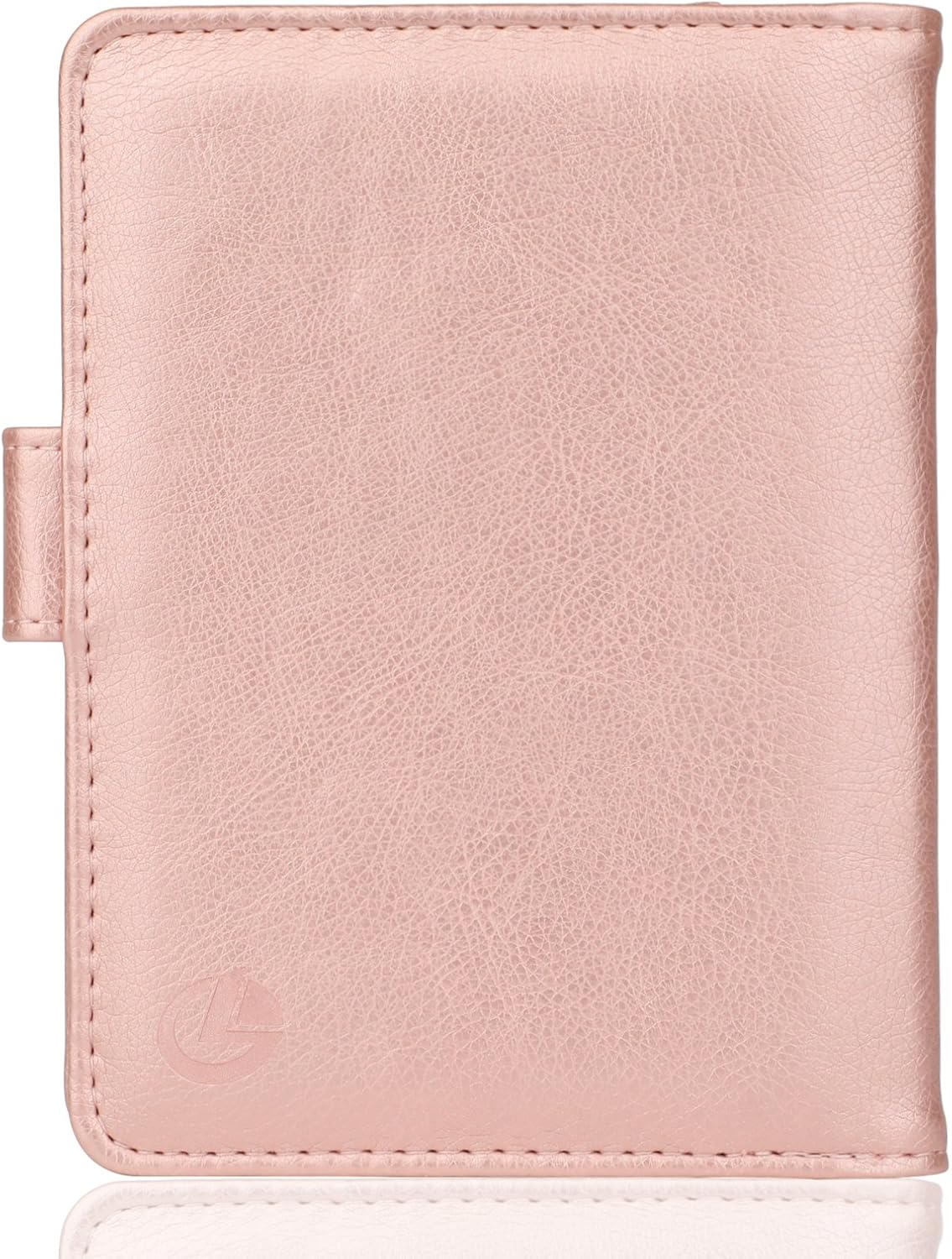 GDTK Leather Passport Holder Cover Case RFID Blocking Travel Wallet (Rose Gold): Clothing