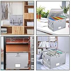 ENGPOW Fireproof Box with Lock, File Box Storage