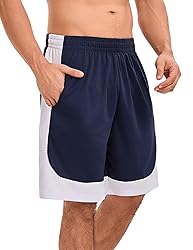 OYGSieg 6 Pack Mens Mesh Athletic Basketball Shorts