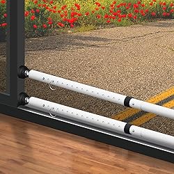 2 Pack Sliding Door Security Bar, Window Security