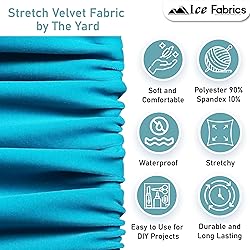 Ice Fabrics Stretch Velvet Fabric by The Yard