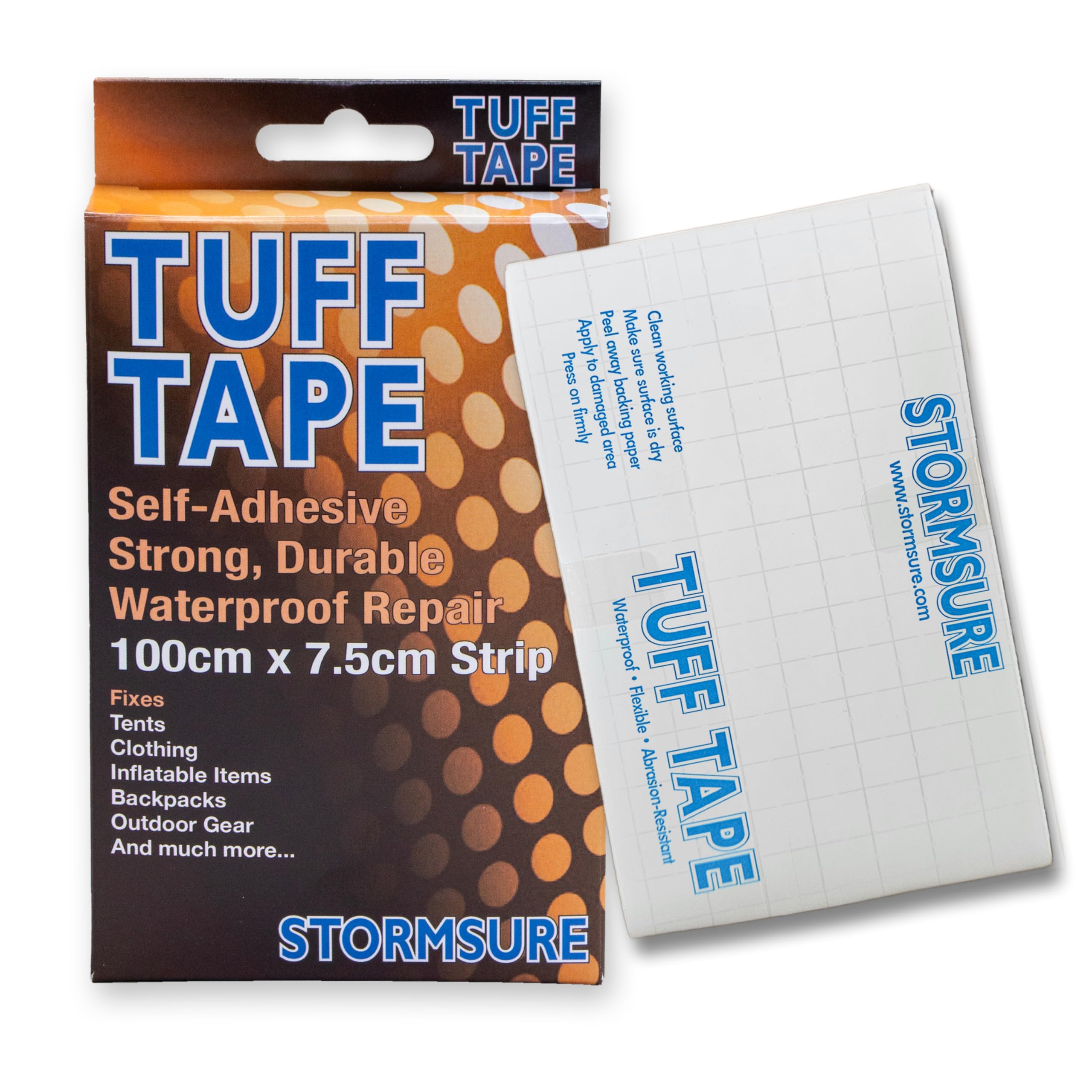 TUFF Tape Repair Tape 1m Strip - Multi-Purpose, Self-Adhesive, Waterproof & Flexible - Ideal for Quick Fixes on Gear, Clothing & More