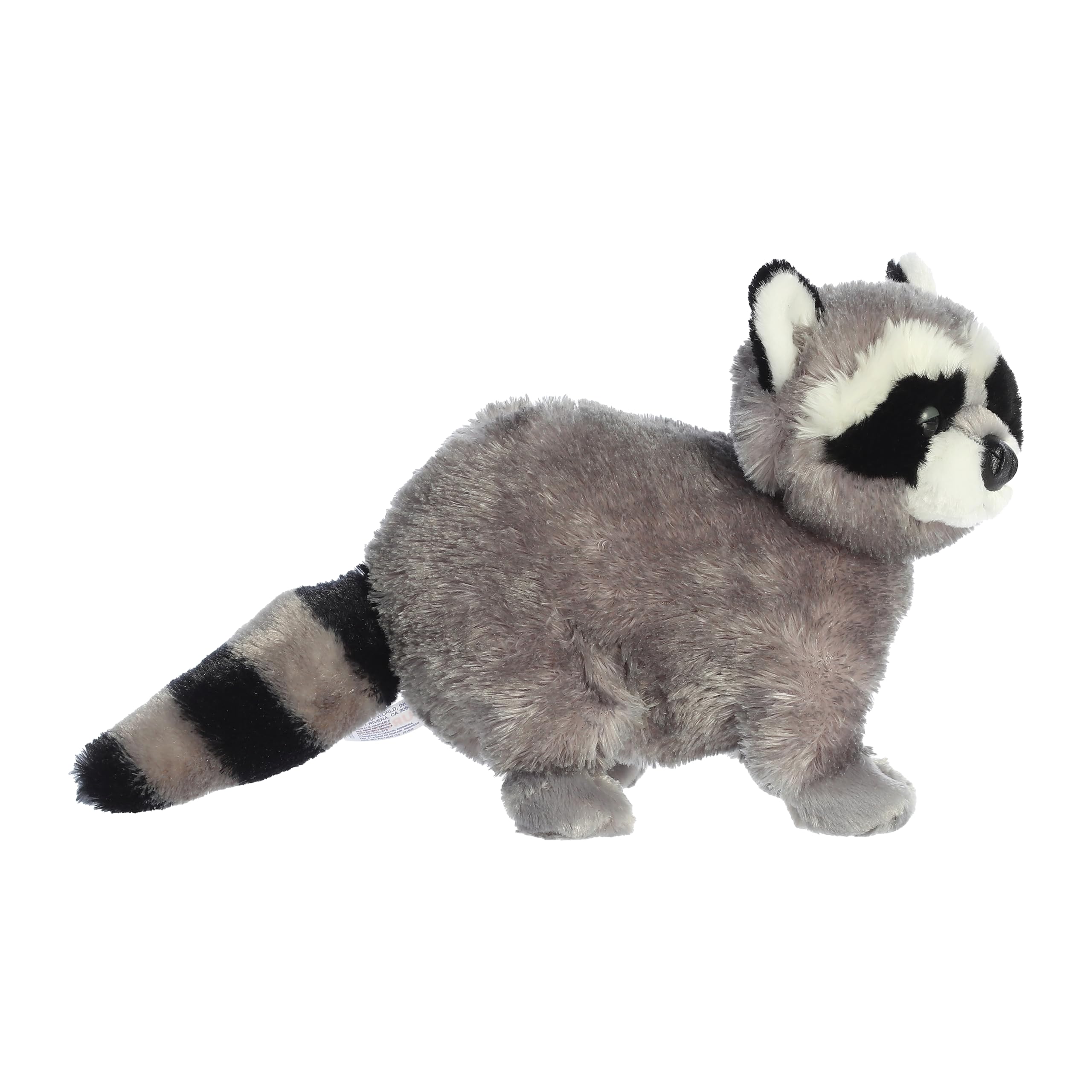 Aurora® Adorable animal de peluche Flopsie™ Bandit™ - Se utiliza para crear aventuras de juego imaginativas - Perfecto para cumpleaños, niños y adultos, todas las edades - Gris 11 pulgadas