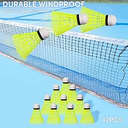 ZIYIZE 12 Pack Nylon Badminton Shuttlecocks