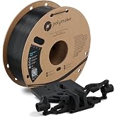 Polymaker ABS Filament Black 1KG 1.75mm, Heat Resistant, Strength | High Toughness, Impact-Resistance, Low Odor, 3D Printer Filament for Most FDM Printers, Dimensional Accuracy +/- 0.03mm