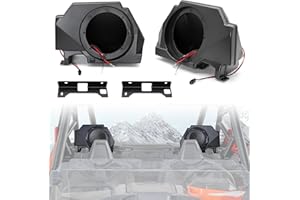 Sport Speaker Enclosures for Polaris RZR PRO XP, SAUTVS Rear Speaker Pods Panels with Metal Mount Brackets for Polaris RZR PR