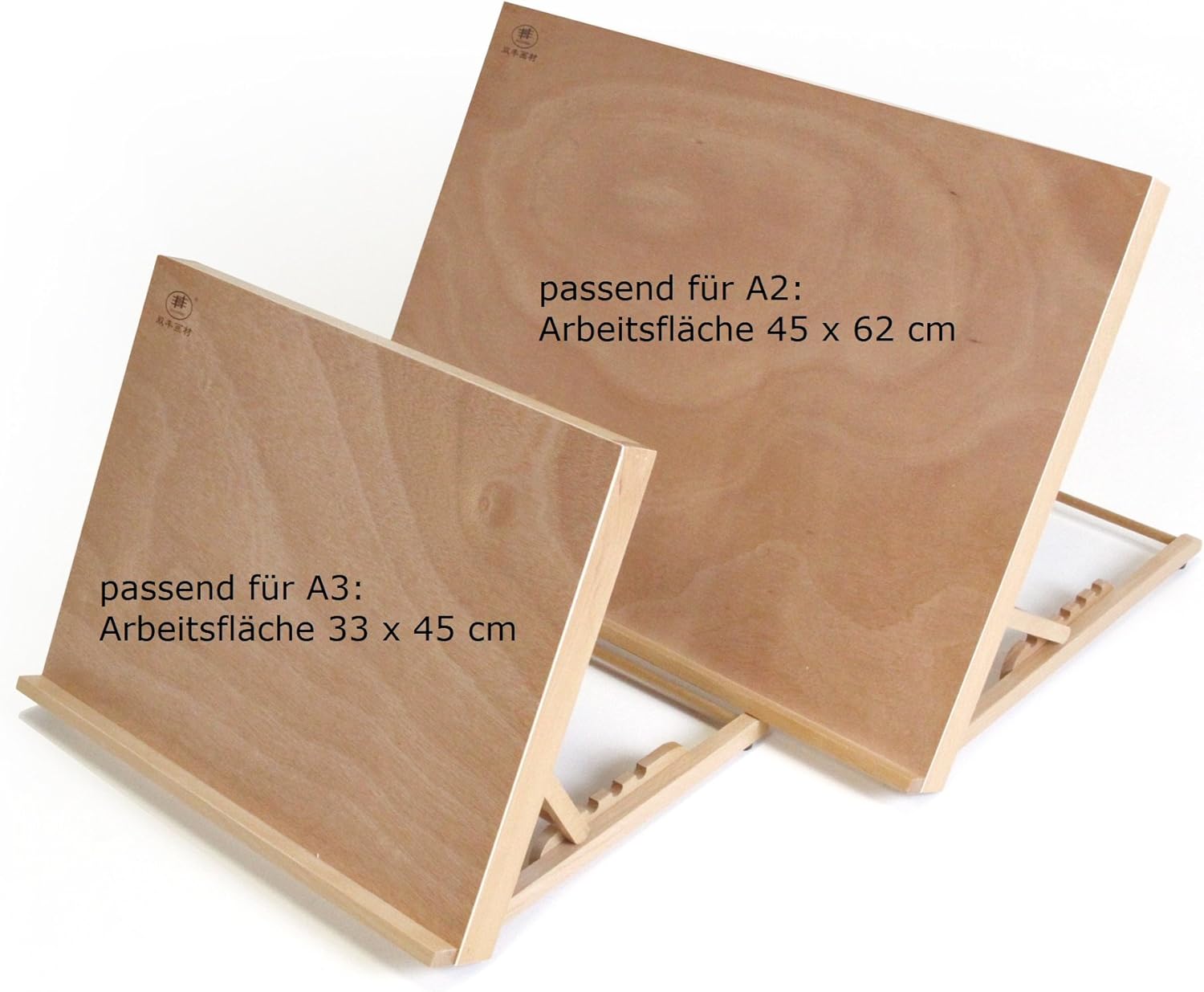Paintersisters-Neuss Tischstaffelei Zeichenbrett + Workstation Größe A3, Buchenholz