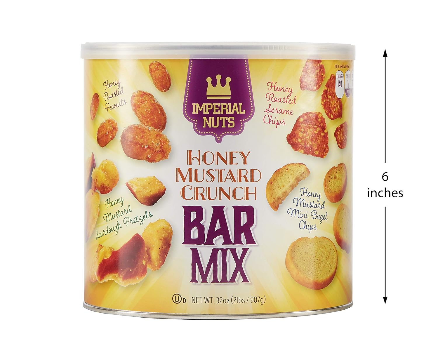 Imperial Nuts Honey Mustard Crunch Bar Mix Honey mustard sourdough