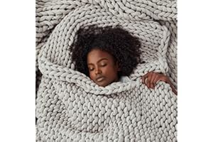 Bearaby Weighted Blanket 10 lbs (40"x64") – Moonstone Grey – Recycled Polyester – Eco-Friendly, Heavy Throw for Adults – Soft