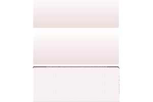 CAROUSELCHECKS 500 Blank Laser/Computer Checks Bottom Style (Burgundy Safety)