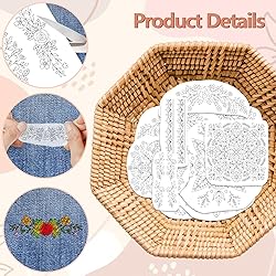 Peacoblue Water Soluble Embroidery Patterns for