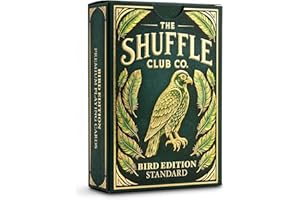 Shuffel Club Co Bird Playing Cards – Premium Poker Size Deck, Casino Quality Card Game Deck with Unique Bird Artwork, Smooth 