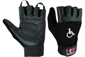 Wheelchair Gloves for Men & Women – Lightweight, Non-Slip Grip with Padded Palm Protection for Enhanced Mobility & Comfort