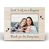Luipk Great Aunt 8x10 Picture Frames, Great Aunt Wood Photo Frame, Great Auntie Gifts Gift Picture Frame for Wall and Tabletop Display