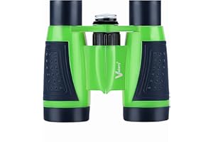 Vanstarry Compact Binoculars for Kids Bird Watching Hiking Camping Fishing Accessories Gear Essentials Best Toy Gifts for Boys Girls Children Toddler Waterproof 5X30 Optical Lens Including Compass