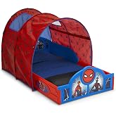 Marvel Spider Man Sleep and Play Toddler Bed with Tent by Delta Children