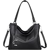 Over Earth Genuine Leather Purses for Women Large Hobo Bags Lady Shoulder Handbags with Detachable Strap