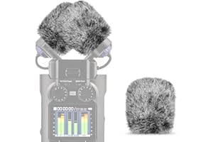 Geekria for Creators Furry Windscreen Compatible with Zoom H5 Studio Handy Recorder, Mic DeadCat Wind Cover Muff, Fluff Cover