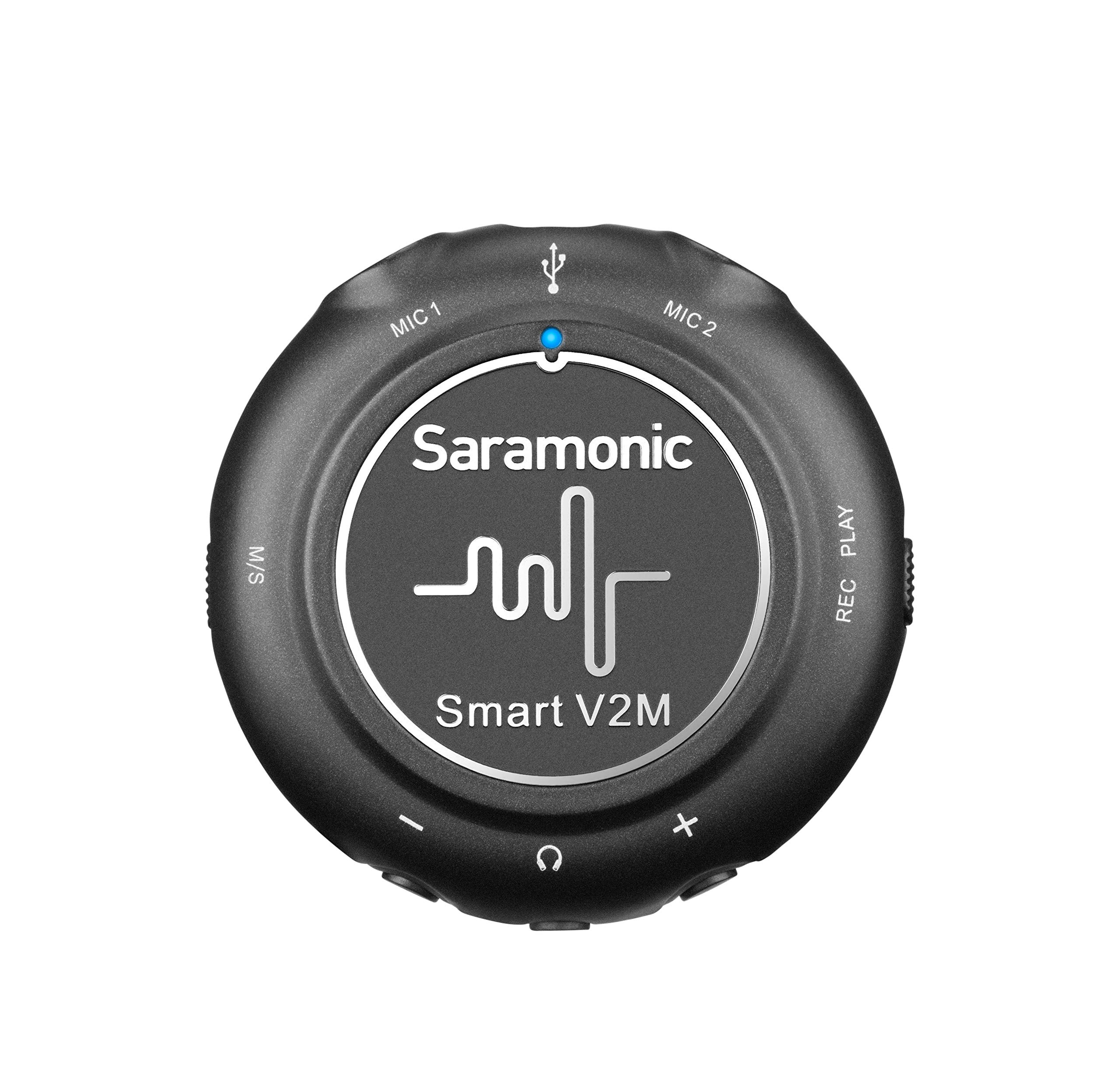 Saramonic 2 Lavalier Microphones & Portable Interface for iPhone, iPad, Android & PC/Mac (Smart V2M)