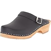 MIA Shoes Alma Womens Leather Clogs with Heels