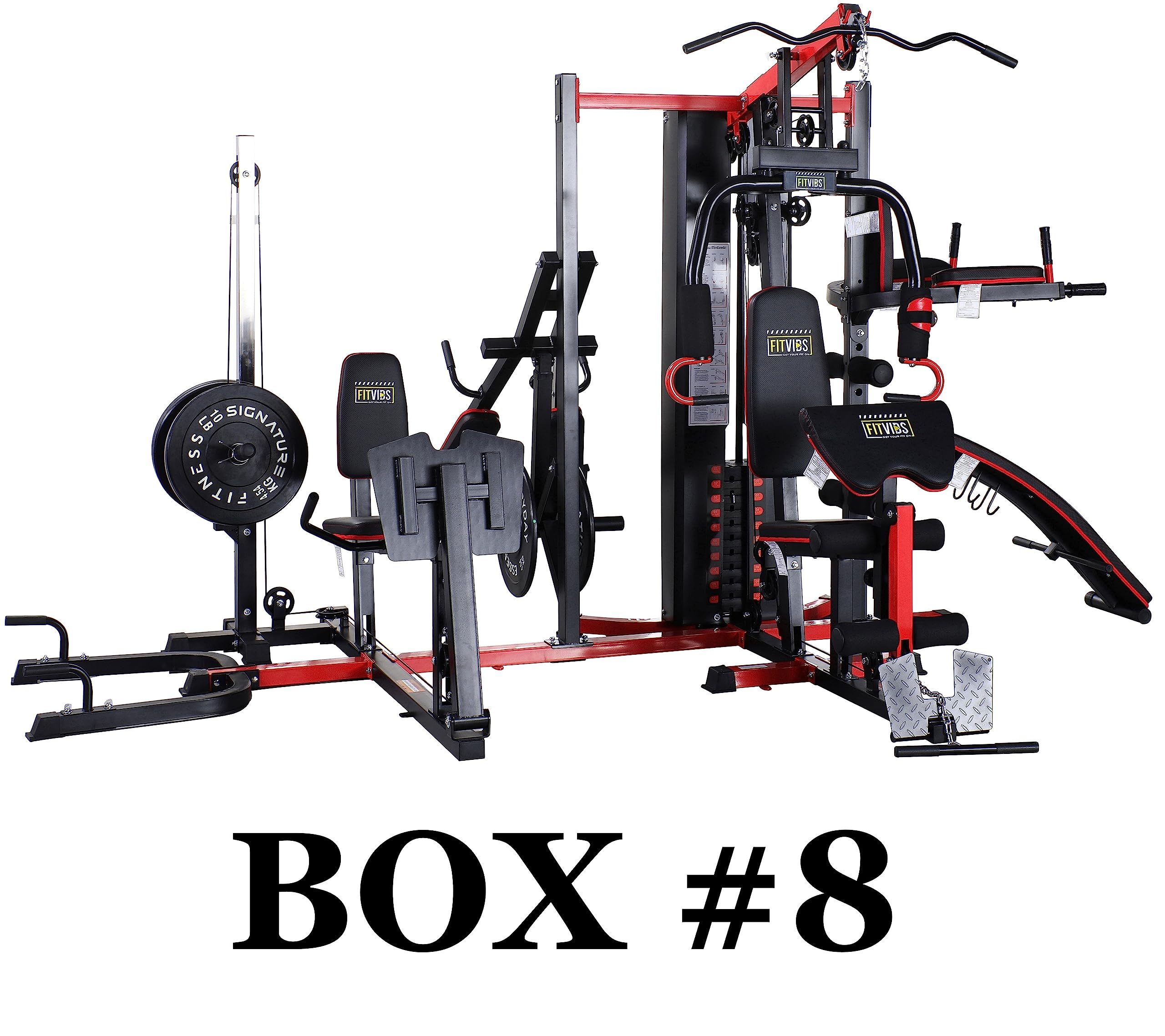 Photo 1 of (4/17/2026 ***FINAL SALE/NO RETURN, SOLD AS PARTS***)
Fitvids Home Gym Parts – Multiple colors – Part Only: Box #8 – Black/Red