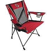 Kijaro Dual Lock Pro Sports Fan Folding Chair, 26" L x 35.5" W x 37" H, Arizona Cardinals