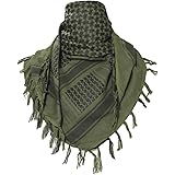 TACVASEN Tactical Desert Shemagh Keffiyeh Arab Tessel Scarf Wrap