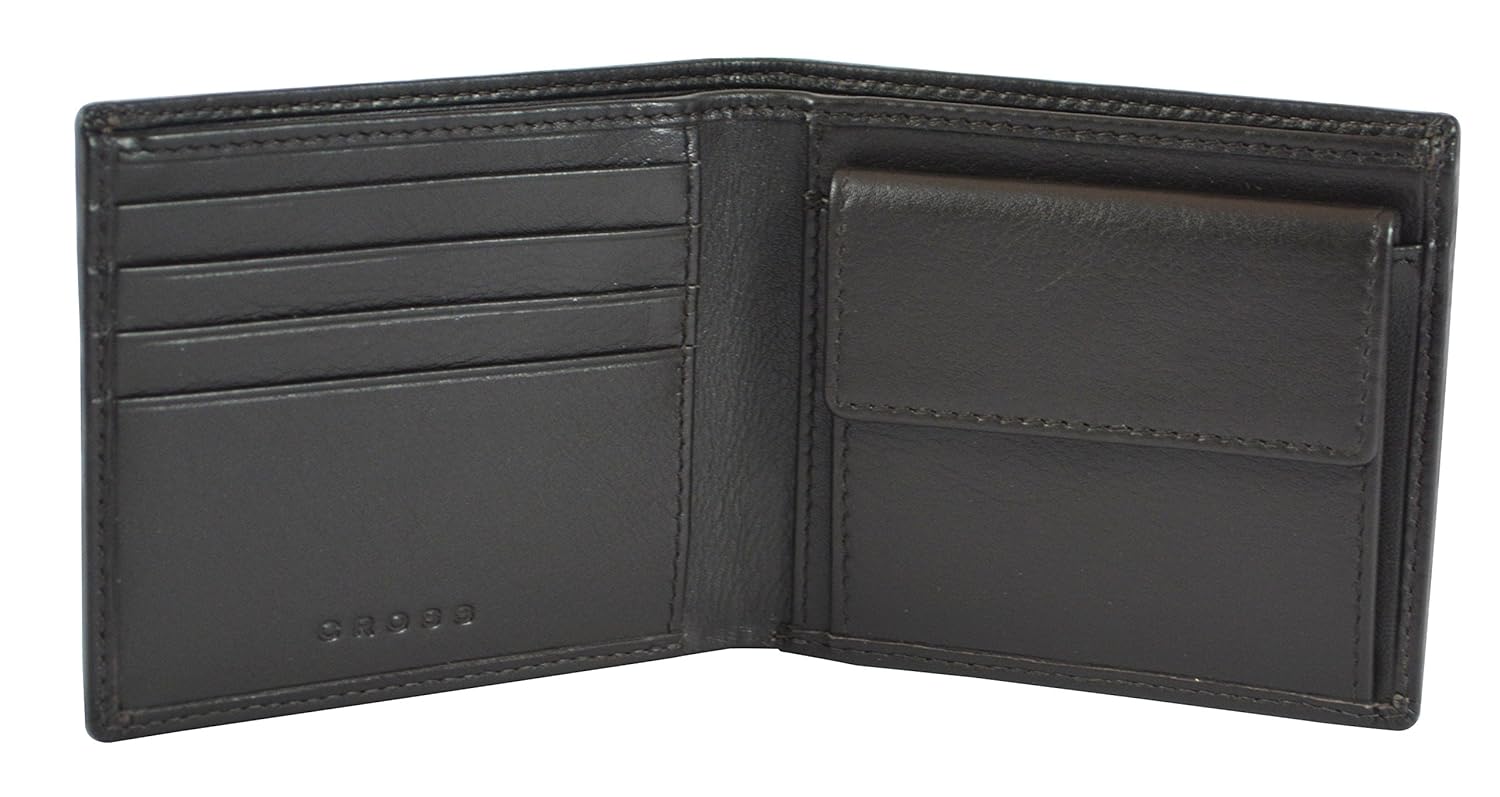 CROSS Tech+ Brown Leather Grabado Men's Wallet Blutooth Tracker Item# AC178402-2 - Image 2