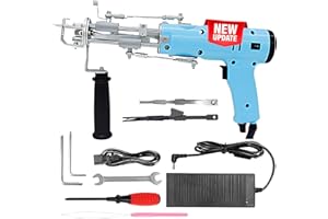 YARRD 2 in 1 Blue Gun Rug Tufting Kit – Carpet Gun for Tufting Cloth Tufting Gun for Tufting Yarn Rug Maker Machine Starter Kit Rug Making Supplies Carpet Tufting Gun Kit