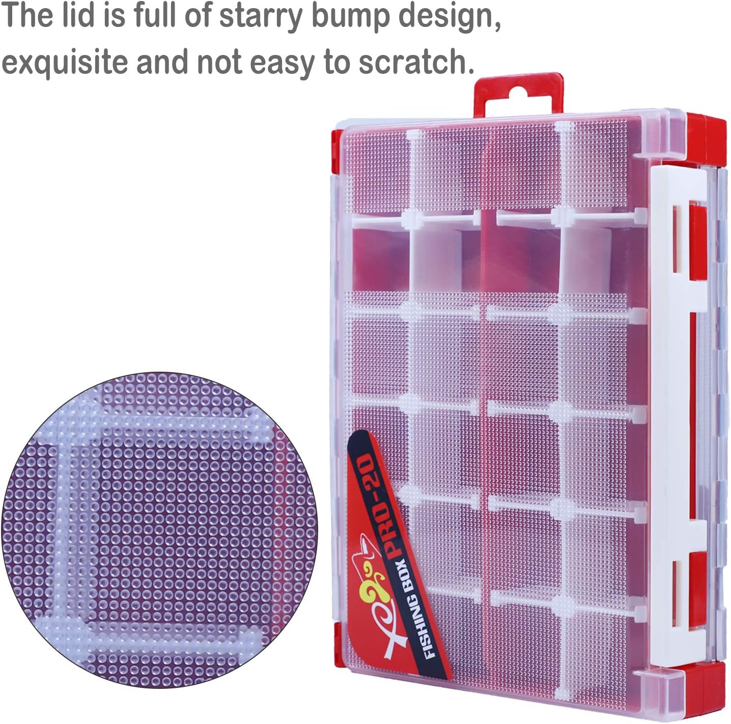 BLISSWILL Fishing Tackle Boxes, Fishing Tackle Storage Trays, Plastic Storage Organizer Box with Removable Dividers - Fishing Tackle Double Sided Storage-3 Packs Fish Box : Sports & Outdoors