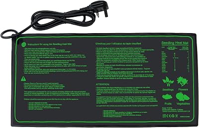 Hyindoor Seedling Heat Mat 10"x20.75" Waterproof Heating Pad