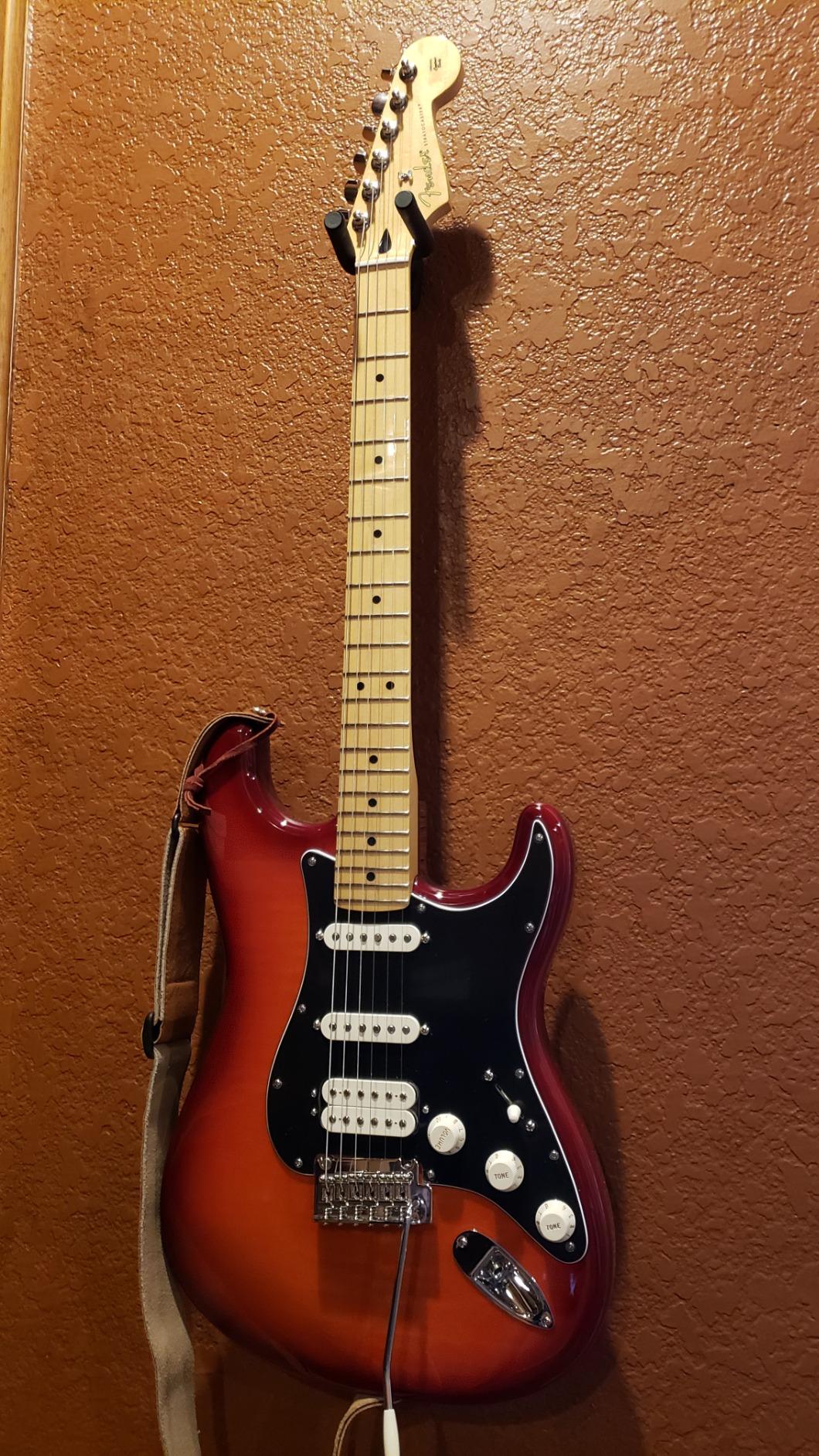 73/mo Finance Fender Player Stratocaster HSS Electric Guitar Maple