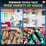 SOL 300g White Tough Tack White Non Marking Wall Adhesive Putty 2x150g view 6