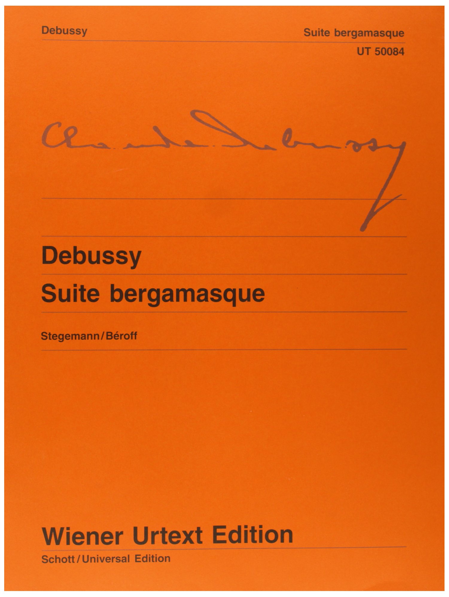 Suite Bergamasque: Editè d'apr'es l'edition princeps. piano.